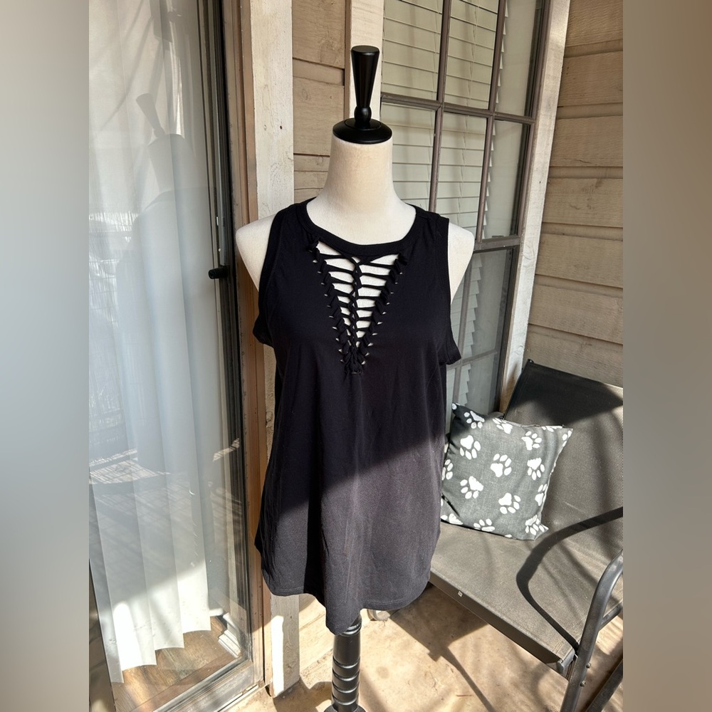 Torrid Tank Top with Lattice Front